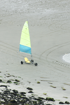 Char à voile, par Xavier E. G. Dierick
